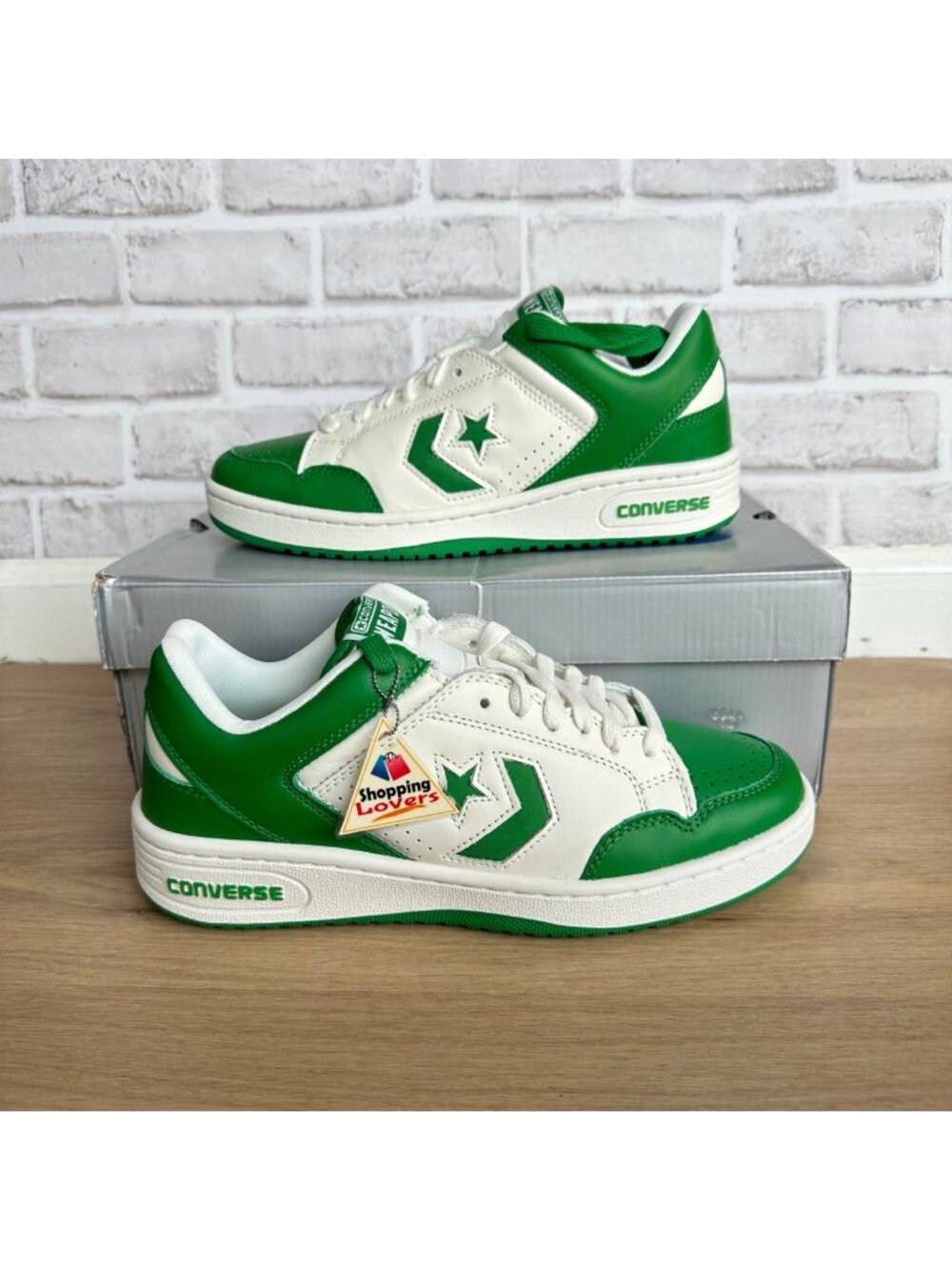 ⭐Converse Weapon OX Low Green White Size 8.5 Men's Shoes Sneakers A11957C